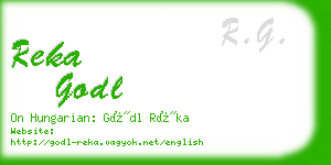 reka godl business card